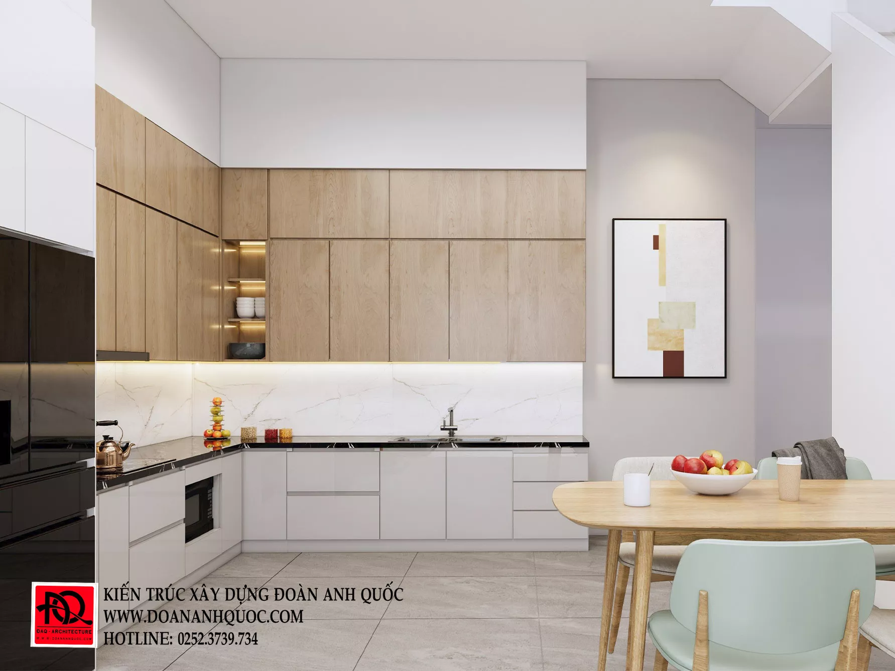 Thiết kế nhà phố vòm cong 3 tầng tại Phan Thiết - Bình Thuận
